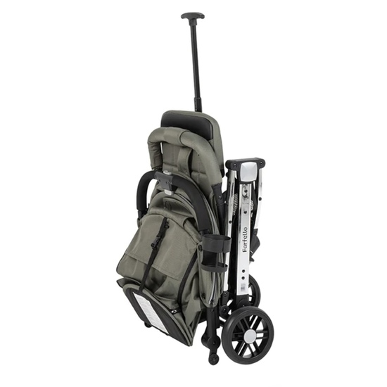 Коляска прогулочная Farfello Comfy Go Comfort Chrome Silver Green Chrome/Зелёный - 7